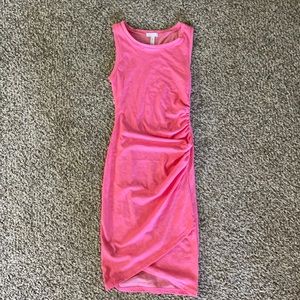 Leith Ruched Side Sleeveless Dress XS
